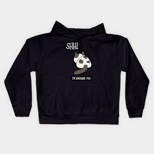 Shh! I'm ignoring you. Kids Hoodie